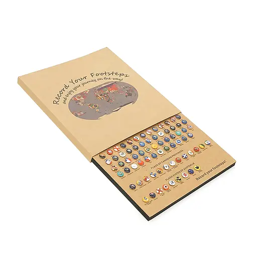 Пазл "Прапори країн світу" 291 кнопка/прапор пробкова дошка (220*210*17 мм) - фото 1