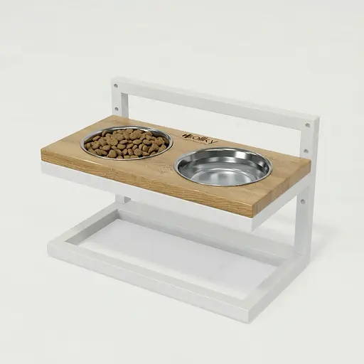 Hollky Flex S — миски на регульованій підставці для маленьких собак (2 × 0.450 л)