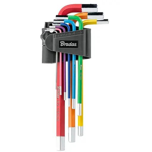 Набір шестигранних ключів HX 1,5-10 мм, 9 шт довгі (DIY-HKH42-LO/B) - фото 1