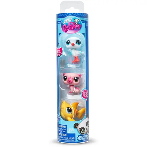 Игровой набор Littlest Pet Shop Настроение острова 00556 аксессуары и 3 фигурки