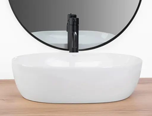 Умивальник Rea Lisa white накладний REA-U6022, Білий - фото 4