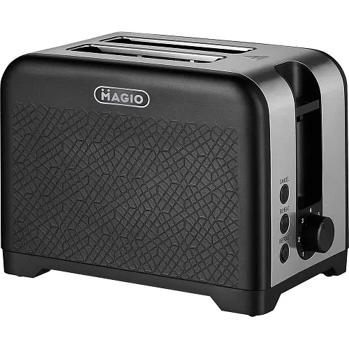 Тостер Magio МG-287, Black, 780W, 2 відділення, 2 тости, 7 режимів підсмажування, корпус пластик-метал - фото 1