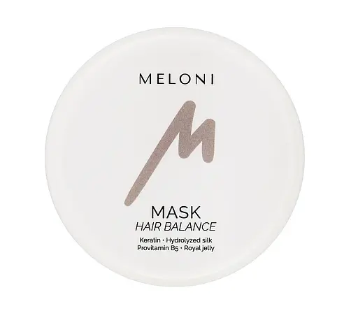 Восстанавливающая маска с кератином и гидролизатом шелка MASK HAIR BALANCE MELONI 250 мл - фото 2