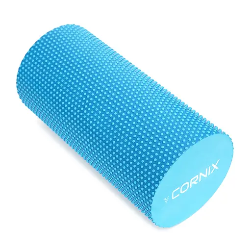Масажний ролик Cornix EVA+ 30 x 15 см (валик, ролер) XR-0301 Blue - фото 3