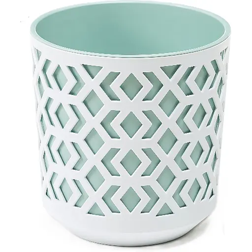 Вазон Lamela 30 см бело-мятный (000025029) - фото 1