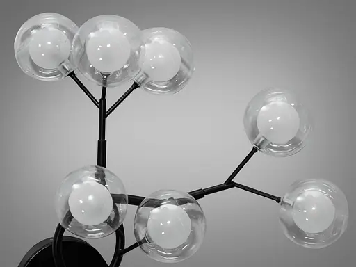 Бра "Світлячок" на 7 ламп, чорного кольору - фото 4