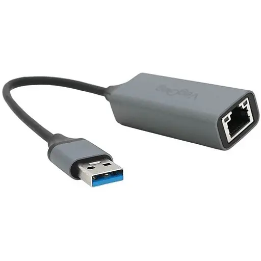 Контролер USB 3.0 to Ethernet VEGGIEG V-K306 Мережевий адаптер 100 / 1000Mbps з проводом, RTL-8152B, Aluminum, Blister-Box - фото 2
