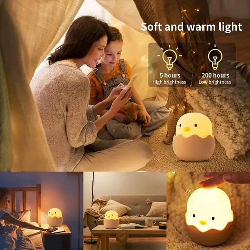 Нічний світильник для дітей з сенсорним керуванням та регулюванням яскравості - фото 7