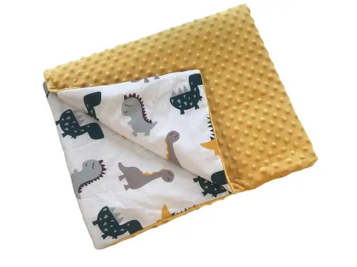 Плед з плюшем Moontime 100 x 80 см "Діно" - фото 1