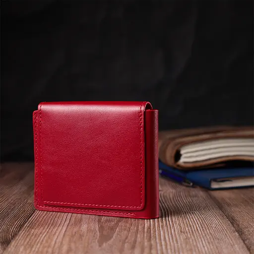 Жіночий шкіряний гаманець Grande Pelle 11.5х9х1.5 см acs0028492 - фото 7