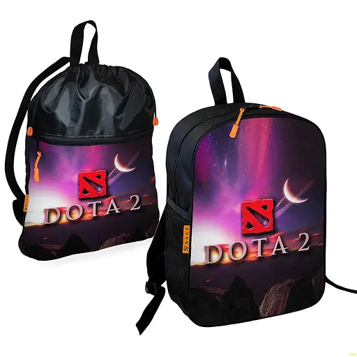 Шкільний рюкзак дитячий Dota 2 + Сумка для взуття спортивної форми рюкзак-мішок для хлопчика (01689)
