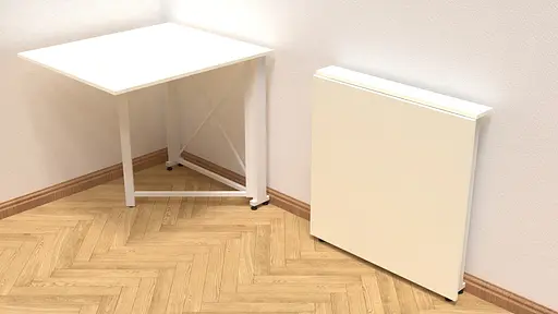 Стіл-книга трансформер Оріон 1 Ferrum-decor 750x810x730 Білий метал ДСП Біле 16 мм (FRD-104604) - фото 6