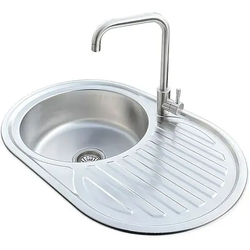 Комплект мийка + змішувач Romzha Dana Nova Satin (B) - фото 1