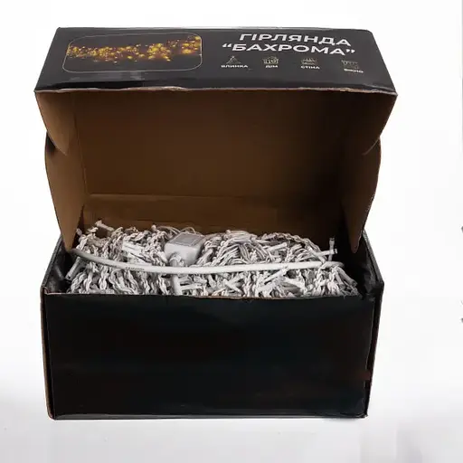 Вулична гірлянда Бахрома GarlandoPro 50 м 840 LED білий дріт Синій 50MWBL - фото 5