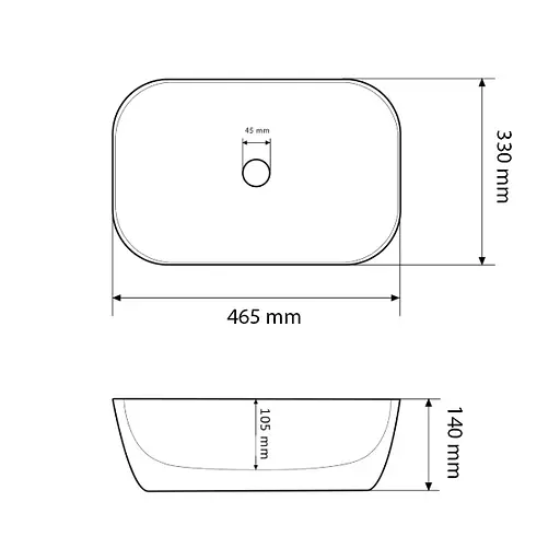 Умивальник VBI Ravenna space grey matt накладний VBI-011222, Сірий - фото 3