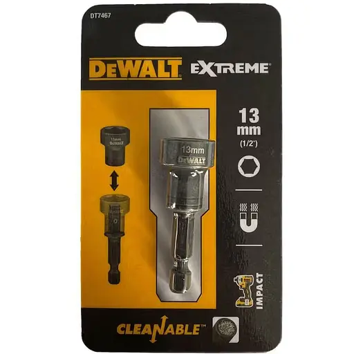 Головка торцева DeWalt Extreme Impact магнітна, з'ємна 1/4" х 13 мм (DT7467) - фото 3