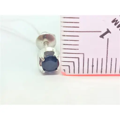 Срібні сережки Агні Крижинка з сапфіром. 2619/9Р-SPH - фото 5