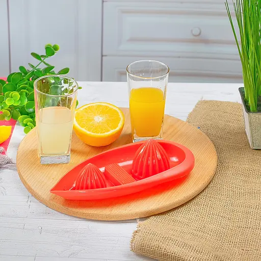 Соковыжималка ручная для цитрусовых и терка для овощей, Kitchette Красный 84950 - фото 3