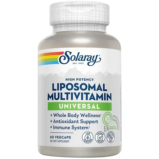 Мультивітамінний комплекс Solaray Universal Liposomal Multivitamin High Potency універсальний ліпосомальний 60 капсул