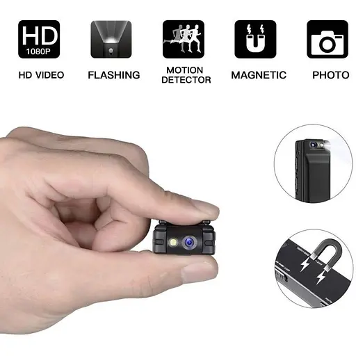 Мини камера с поворотным объективом и диктофоном Vandlion A5 FullHD 1080P (усовершенствованная версия) - фото 3