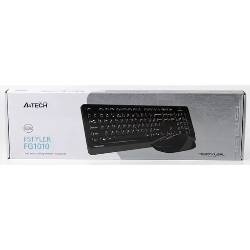 Комплект клавиатура + мышь A4Tech Fstyler FG1010 Black/Grey - фото 7