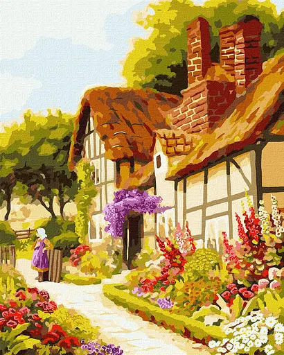 Набор для росписи по номерам Сказочный дом, 40x50 см, КНО2200