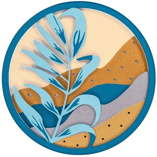 Набір картина 3D Rosa Talent Листок МДФ ґрунтоване 4 шари 25х25 см