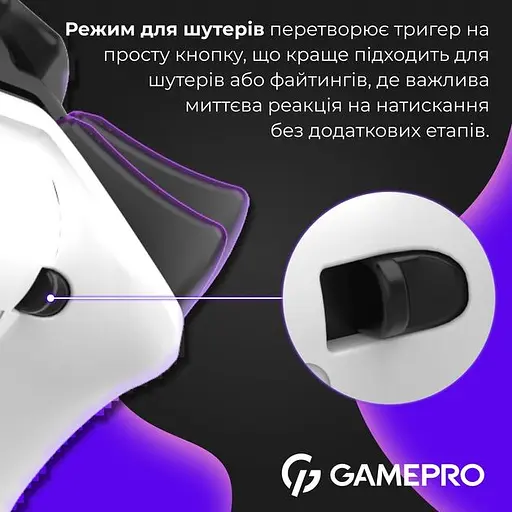 Геймпад GamePro GPS20W 2.4G/BT 5.1/USB бездротовий Switch/PC/PS/iOS/Android RGB White (GPS20W) - фото 9