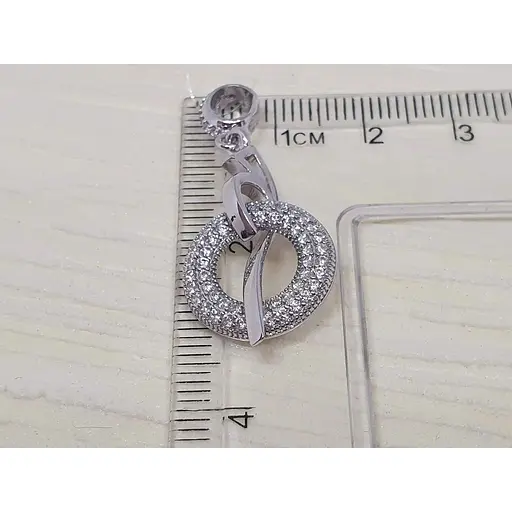 Серебряная подвеска Dear с фианитами. 4348.1С - фото 3