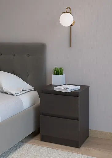 Приліжкова тумба MebelStar Нео 40x43x53 см Венге темний (MBS-1188) - фото 1