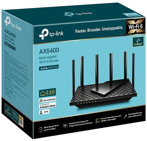 Роутер TP-Link ARCHER AX72 PRO (ARCHER-AX72-PRO) - фото 6