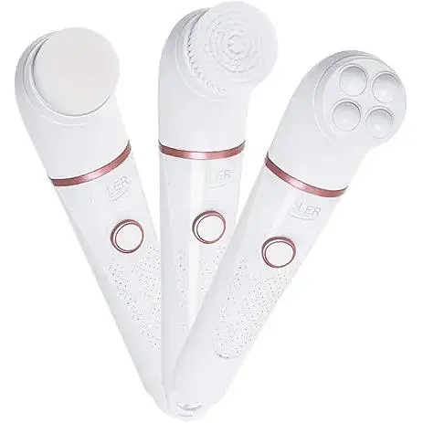 Масажна щітка для очищення обличчя Adler AD 2178, 3 насадки - фото 2