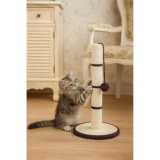 Когтеточка-столбик Trixie для кошек с игрушкой сизаль 31х50 см [CD] в ассортименте - фото 7