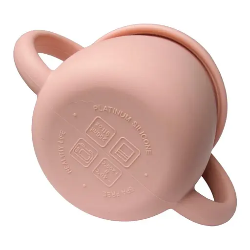 Поїльник силіконовий непроливайка oldbro 150ml Pink - фото 2