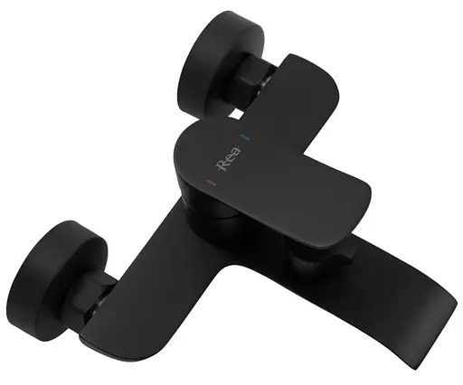 Смеситель для ванны Rea Dart black настенный с изливом REA-B3300 Черный матовый - фото 3