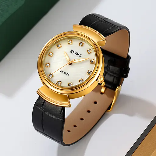 Наручний годинник жіночий 2165GDWTBK Gold-White-Black Skmei acs0030212 - фото 4