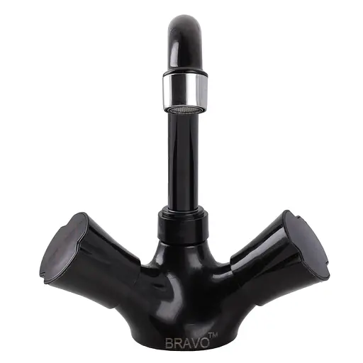 Змішувач для умивальника Bravo B2-11-401 термостійкий ABS пластик Чорний матовий - фото 3