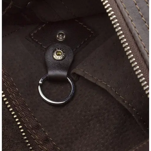 Чоловіча шкіряна сумка через плече GRANDE PELLE 22х22х5.5 см sum0025930 - фото 6