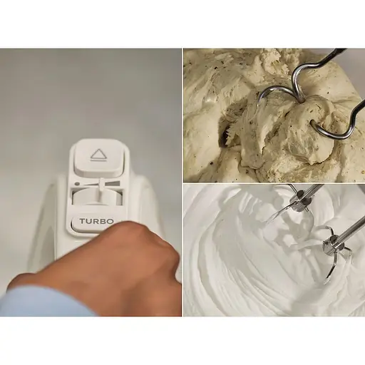 Міксер ручний Electrolux 500Вт насадки-4 турборежим білий - фото 7