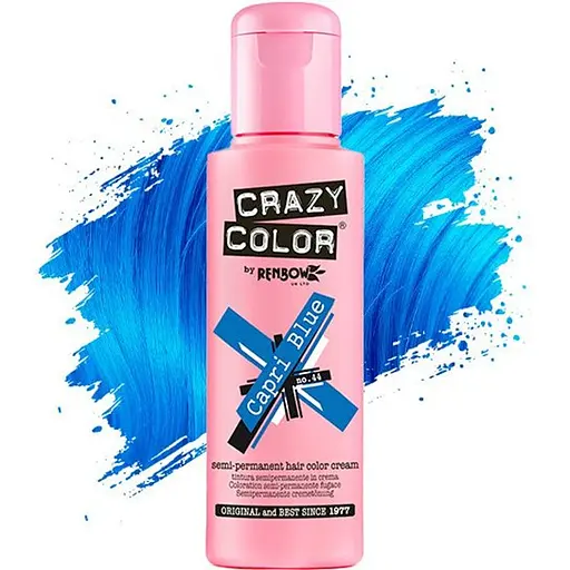 Тінт-фарба для волосся Crazy Color відтінок 44 капрі голубий 100 мл