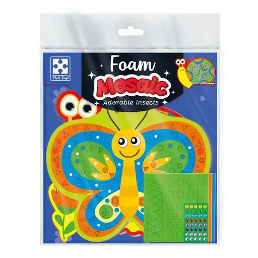 Набор для творчества "Волшебные букашки" VT4511-23 с мягкой мозаикой и стразами