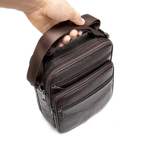 Чоловіча шкіряна сумка Vintage 24,5х20х8,5 см sum0012800 - фото 10