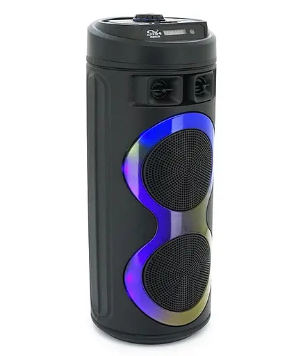 Переносна колонка караоке ZQS-6220 Bluetooth акустична система з мікрофоном та підсвічуванням 20 Вт USB Чорний - фото 7