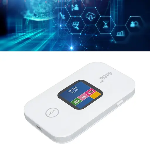 Портативний Wi-Fi модем з екраном Mobile Router PH319-E LCD 2.4G, 4G роутер White (17963) - фото 2