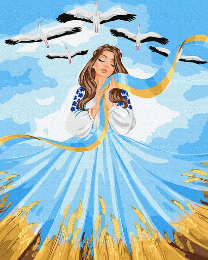 Набір для розпису по номерах Все буде Україна, 40x50 см, КНО2613