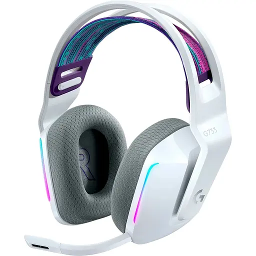 Наушники Logitech G733 Lightspeed Wireless RGB White (981-000883, 981-000886)