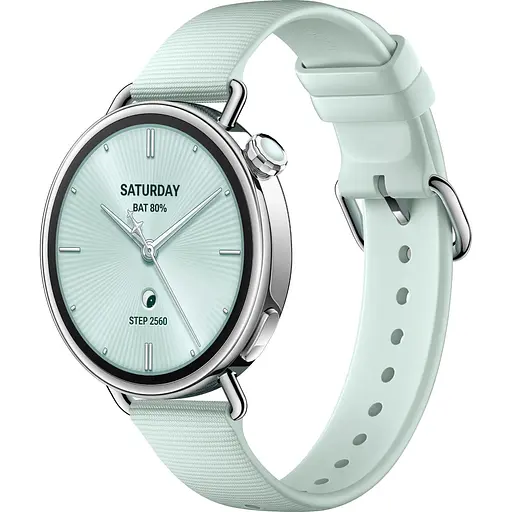 Смарт-часы Xiaomi Watch S4, 41 мм Fluororubber Strap Mint Green BHR080CGL (148157)