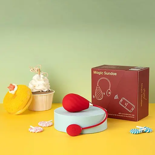 Віброяйце Magic Motion Sundae 19 см червоний - фото 7