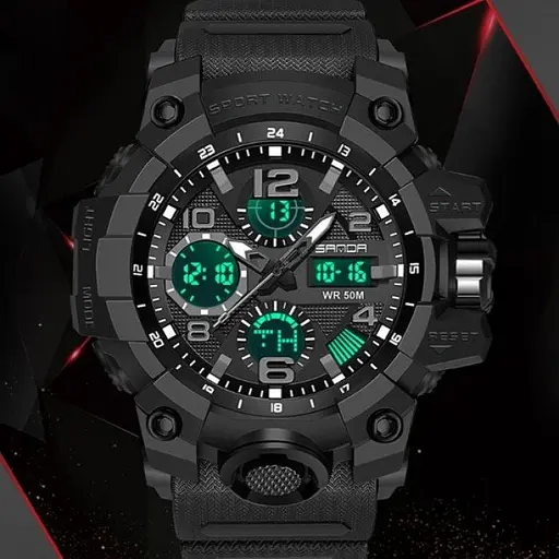 Чоловічіий наручний годинник Sanda Power - фото 3