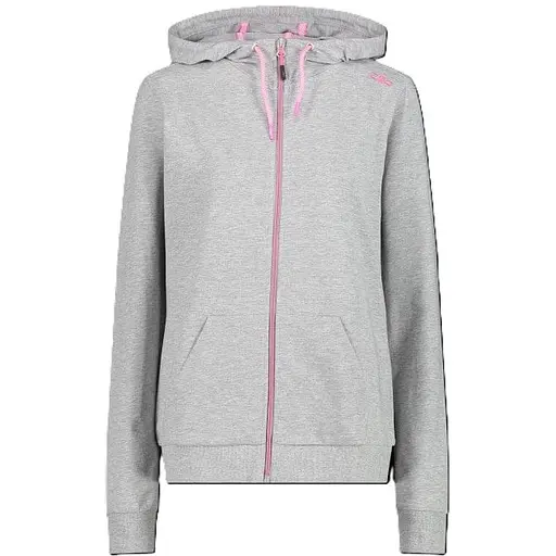 Кофта CMP W Full Zip Hoodie Light grey/Pink XS (1097-32D8016M-89UL 36)